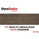 Profil drewnopodobny Styrodeska Medium Wood kolor PALISANDER wymiar 14 cm x 200 cm x 1 cm  cena za 1 m2
